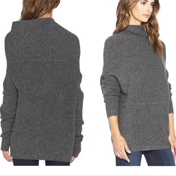 J Brand | Lindley Wool Sweater in Medium Heather Grey - Picture 2 of 7